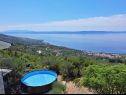 Apartementen Ivo - with pool: A1(6+1) Tucepi - Riviera Makarska  - uitzicht op zee (huis en omgeving)