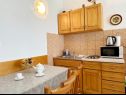 Apartementen Mira - 10 m from beach: SA3(2), SA4(2), A5(2+2) Zaostrog - Riviera Makarska  - Studio-appartment - SA3(2): keuken en eetkamer