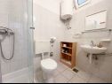 Apartementen Mira - 10 m from beach: SA3(2), SA4(2), A5(2+2) Zaostrog - Riviera Makarska  - Studio-appartment - SA4(2): badkamer met toilet