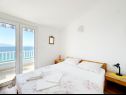 Apartementen Tomo - 10 m from beach: A1(2+2), SA2(2) Zaostrog - Riviera Makarska  - Appartement - A1(2+2): slaapkamer