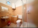 Apartementen Tomo - 10 m from beach: A1(2+2), SA2(2) Zaostrog - Riviera Makarska  - Appartement - A1(2+2): badkamer met toilet