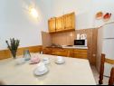 Apartementen Tomo - 10 m from beach: A1(2+2), SA2(2) Zaostrog - Riviera Makarska  - Appartement - A1(2+2): keuken en eetkamer