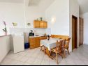 Apartementen Tomo - 10 m from beach: A1(2+2), SA2(2) Zaostrog - Riviera Makarska  - Studio-appartment - SA2(2): keuken en eetkamer