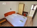 Apartementen Mir - free parking: SA2(2), SA3(2), A4(2+2), A5(6+1) Zivogosce - Riviera Makarska  - Appartement - A5(6+1): slaapkamer