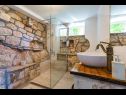Vakantiehuizen Stone - pool house: H(4) Babino Polje - Eiland Mljet  - Kroatië  - H(4): badkamer met toilet