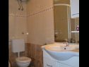 Apartementen Tome - sea view : A1(4) Tisno - Eiland Murter  - Appartement - A1(4): badkamer met toilet