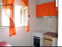 Apartementen Stric - 10 m from beach: A1(8+1) Dugi Rat - Riviera Omis  - Appartement - A1(8+1): keuken en eetkamer