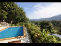 Vakantiehuizen Mario - with pool: H(6+2) Gata - Riviera Omis  - Kroatië  - zwembad (huis en omgeving)