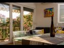 Apartementen Milica - sea view : A1(2+2), A2(2+2) Krilo Jesenice - Riviera Omis  - Appartement - A1(2+2): eetkamer