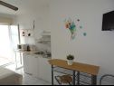 Apartementen Mari - 40 m from sea: A1(4), A2(2+2), SA3(2) Krilo Jesenice - Riviera Omis  - Studio-appartment - SA3(2): keuken en eetkamer