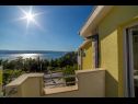 Apartementen Saga 2 - with swimming pool A6(4+1), A7 (2+2), A8 (4+1) Lokva Rogoznica - Riviera Omis  - Appartement - A6(4+1): uitzicht