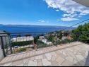 Apartementen May - with sea view: A1(2+2), A2(6)  Marusici - Riviera Omis  - Appartement - A2(6) : uitzicht op zee