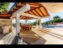 Vakantiehuizen Jurica-with heated pool: H(8) Nova Sela - Riviera Omis  - Kroatië  - overdekt terras (huis en omgeving)