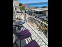 Apartementen Aurel - sea view: A1(4+1) Omis - Riviera Omis  - balkon