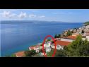  Neve - 100 m from pebble beach: A1(4), A2(2+1), A3(4), A4(2+1) Pisak - Riviera Omis  - huis