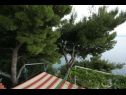 Apartementen Branka - at the beach: A1(4), SA2(2) Stanici - Riviera Omis  - Appartement - A1(4): uitzicht vanaf terras