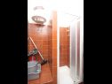 Apartementen Branka - at the beach: A1(4), SA2(2) Stanici - Riviera Omis  - Appartement - A1(4): badkamer met toilet