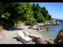 Apartementen Branka - at the beach: A1(4), SA2(2) Stanici - Riviera Omis  - strand