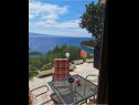 Apartementen Đuro - panoramic sea view: A3(3+1), A5(5) Stanici - Riviera Omis  - uitzicht
