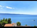 Apartementen Sea View - 250 m from sea: A1 Grande(7+1), A2 Vila Jadrana(2+1) Suhi Potok - Riviera Omis  - uitzicht