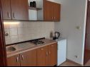 Apartementen Nives - great location: A1(6), A5(2), A6(2), A7(2), A2(4), A3(3), A4(3) Novalja - Eiland Pag  - Appartement - A6(2): keuken