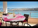 Apartementen Star 3 - with sea view : A1(4+2), A2(2+2) Pag - Eiland Pag  - Appartement - A2(2+2): terras