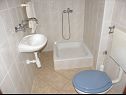 Apartementen Fabijan - 50m from sea: A1(3+2), SA2(2+1), SA3(3), SA4(1+3) Povljana - Eiland Pag  - Studio-appartment - SA3(3): badkamer met toilet
