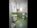 Apartementen Ana - great location, near the beach A1(9), A2(4) Vlasici - Eiland Pag  - Appartement - A1(9): badkamer met toilet