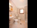 Apartementen Glory - 100m from beach; A1(4) Zdrelac - Eiland Pasman  - Appartement - A1(4): badkamer met toilet