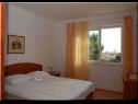 Apartementen Pero - 50 m from sea : A1 Ljiljana(4), SA2(2), A3 Lea(2) Banjol - Eiland Rab  - Appartement - A1 Ljiljana(4): slaapkamer