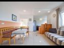 Apartementen Lidija - family friendly & close to the sea: A1(4), B2(2+2), C3(2) Banjol - Eiland Rab  - Appartement - A1(4): woonkamer