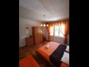Apartementen Tiho - 300 m from sea: A1(2), A2(4+2), A3(2) Supetarska Draga - Eiland Rab  - Appartement - A2(4+2): slaapkamer
