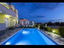Vakantiehuizen JP H(10) Brodarica - Riviera Sibenik  - Kroatië  - zwembad (huis en omgeving)