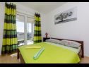 Apartementen Anica A1(2+1), A2(2+2) Baai Kanica (Rogoznica) - Riviera Sibenik  - Kroatië  - Appartement - A2(2+2): slaapkamer