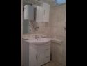 Apartementen Anica A1(2+1), A2(2+2) Baai Kanica (Rogoznica) - Riviera Sibenik  - Kroatië  - Appartement - A2(2+2): badkamer met toilet