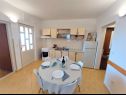 Apartementen Jera-  barbecue and free berth for boat A1(4+1), A2(2+1) Baai Kanica (Rogoznica) - Riviera Sibenik  - Kroatië  - Appartement - A1(4+1): keuken en eetkamer