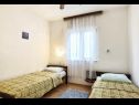 Apartementen Ziva - by the beach; A1(6), A2(4), A3 (2+1) Baai Lozica (Rogoznica) - Riviera Sibenik  - Kroatië  - Appartement - A1(6): slaapkamer