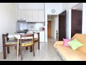 Apartementen Ziva - by the beach; A1(6), A2(4), A3 (2+1) Baai Lozica (Rogoznica) - Riviera Sibenik  - Kroatië  - Appartement - A2(4): keuken en eetkamer