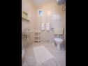 Apartementen Tonci - by the sea: A2(4), A3(4) Rogoznica - Riviera Sibenik  - Appartement - A2(4): badkamer met toilet