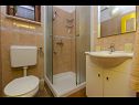 Apartementen Georgi - 200 m from sea: SA1 crveni(2), SA2 oranz(2), SA3 zuti(2) Baai Stivasnica (Razanj) - Riviera Sibenik  - Kroatië  - Studio-appartment - SA3 zuti(2): badkamer met toilet
