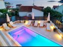 Vakantiehuizen Mirka - with heated pool: H(8+2) Baai Stivasnica (Razanj) - Riviera Sibenik  - Kroatië  - zwembad