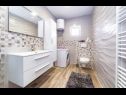 Apartementen Goge - modern: A1(6), A2(5) Vodice - Riviera Sibenik  - Appartement - A2(5): badkamer met toilet