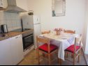 Apartementen Primo - sea view: A1(2+1), A2(4), A3(4), A4(3+1) Baai Banje (Rogac) - Eiland Solta  - Kroatië  - Appartement - A2(4): keuken en eetkamer