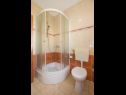 Apartementen Danijela - 200 m from beach: Nina (3) Kastel Stafilic - Riviera Split  - Appartement - Nina (3): badkamer met toilet