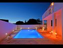 Apartementen Zeljko - with pool : A1(6) Marina - Riviera Trogir  - zwembad