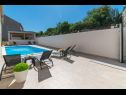 Apartementen Lux 2 - heated pool: A2(4+2), A3(4+2) Marina - Riviera Trogir  - zwembad