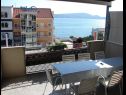 Apartementen Milka - 100m from the sea A1(4), A2(2+1) Seget Donji - Riviera Trogir  - gezamelijke terras (huis en omgeving)