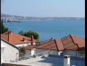 Apartementen Milka - 100m from the sea A1(4), A2(2+1) Seget Donji - Riviera Trogir  - uitzicht (huis en omgeving)