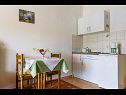 Apartementen VV A1(2+1), A2(5), A3(7) Seget Vranjica - Riviera Trogir  - Appartement - A1(2+1): keuken en eetkamer