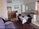 Apartementen Vesna - 40 m from pebble beach: A1(4+1), A2(4), A3(4+1) Seget Vranjica - Riviera Trogir  - Appartement - A1(4+1): keuken en eetkamer